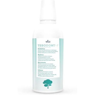 Wild Tebodont F Płyn do płukania ust z olejkiem z drzewa herbacianego - 500ml Wild Tebodont F Płyn do płukania ust z olejkiem z drzewa herbacianego - 500ml