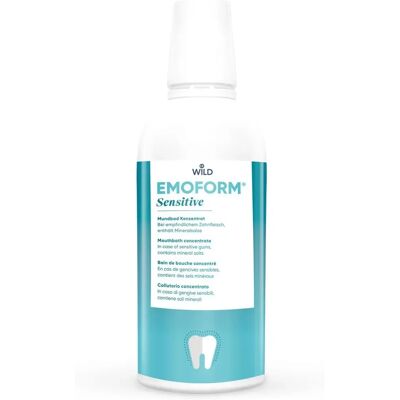 Wild & Co. AG Emoform Bain de Bouche Sensitive - 500ml - Publicité Wild & Co. AG Emoform Bain de Bouche Sensitive - 500ml - Publicité