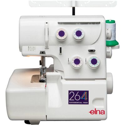 Machine à coudre overlock Elna 264D - Durable, Réglable, Rapide - Publicité Machine à coudre overlock Elna 264D - Durable, Réglable, Rapide - Publicité