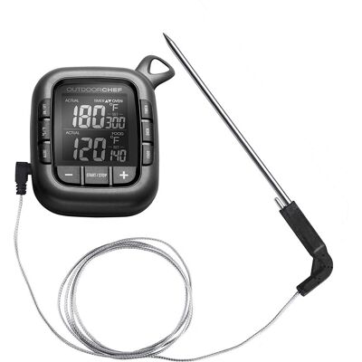 Termometro alimentare Outdoorchef - Doppio sensore, lavabile in lavastoviglie, timer e allarme Termometro alimentare Outdoorchef - Doppio sensore, lavabile in lavastoviglie, timer e allarme