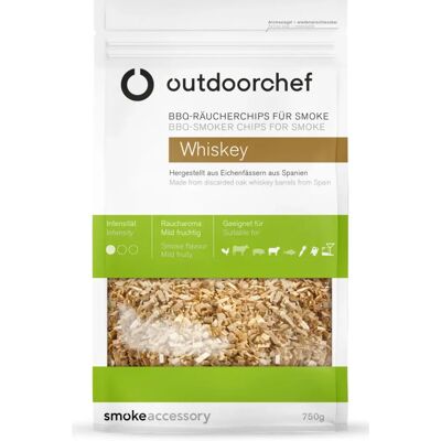 OutdoorChef - 14.523.15 - Whiskey oak - Smoking chips - Smoking chips - Publicité OutdoorChef - 14.523.15 - Whiskey oak - Smoking chips - Smoking chips - Publicité