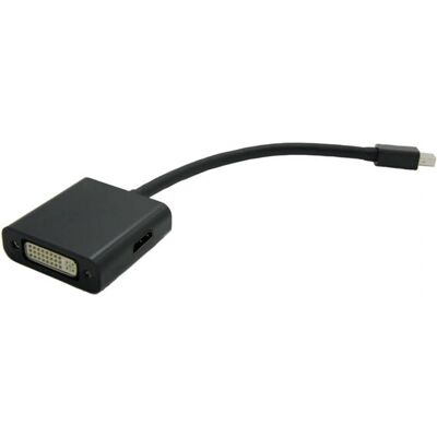 ValueLine Mini DisplayPort HDMI + DisplayPort + DVI Adapter - Schwarz ValueLine Mini DisplayPort HDMI + DisplayPort + DVI Adapter - Schwarz