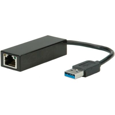 Adattatore Ethernet USB 3.0 Value - Gigabit, Nero Adattatore Ethernet USB 3.0 Value - Gigabit, Nero