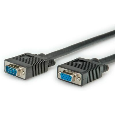 Roline VGA Cable 10m - VGA - Black Roline VGA Cable 10m - VGA - Black