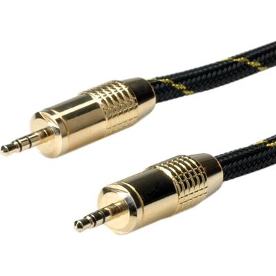 Cavo audio Roline 11.09.4283 - Stereo 3.5mm, Nero Cavo audio Roline 11.09.4283 - Stereo 3.5mm, Nero