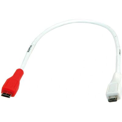VALUE 11.99.8307 Cable USB - Micro USB B - 0,3m - Blanco VALUE 11.99.8307 Cable USB - Micro USB B - 0,3m - Blanco