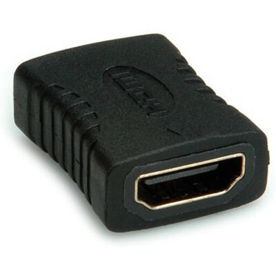 Adaptateur HDMI Roline Noir - Femelle à Femelle - Convertisseur Vidéo/Audio - Publicité Adaptateur HDMI Roline Noir - Femelle à Femelle - Convertisseur Vidéo/Audio - Publicité
