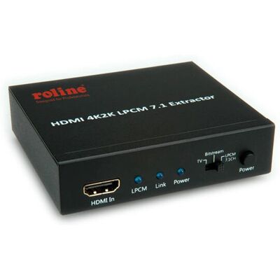 Roline 4K HDMI Extrator de Áudio - Conversor de Vídeo Roline 4K HDMI Extrator de Áudio - Conversor de Vídeo