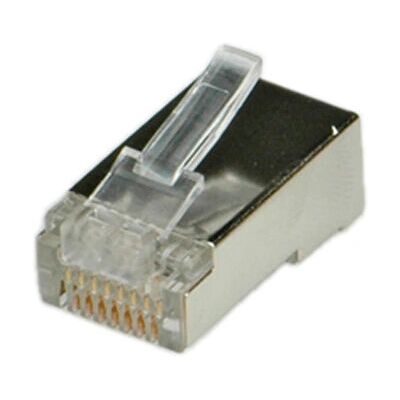 Connecteur RJ-45 blindé Cat. 5e Roline - Pack de 10 Connecteur RJ-45 blindé Cat. 5e Roline - Pack de 10