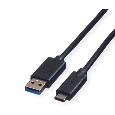 Roline 1m USB A zu USB C Kabel - USB 3.2 Gen 1 - Schwarz Roline 1m USB A zu USB C Kabel - USB 3.2 Gen 1 - Schwarz
