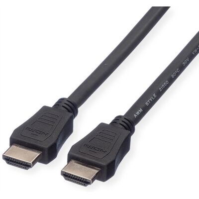 Value HDMI Kabel 7,5m – Hochgeschwindigkeit mit Ethernet - Schwarz Value HDMI Kabel 7,5m – Hochgeschwindigkeit mit Ethernet - Schwarz