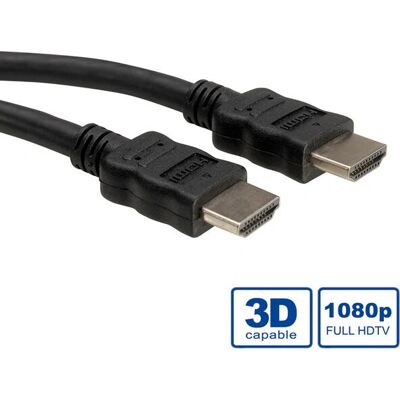 Roline HDMI Hochgeschwindigkeitskabel mit Ethernet - 7,5m Roline HDMI Hochgeschwindigkeitskabel mit Ethernet - 7,5m