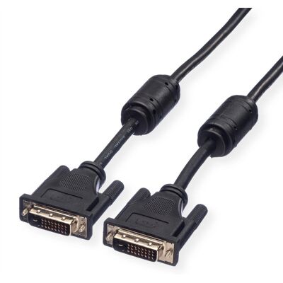 Roline DVI-Kabel Schwarz - 7,5 m Digitale Dual-Link Roline DVI-Kabel Schwarz - 7,5 m Digitale Dual-Link