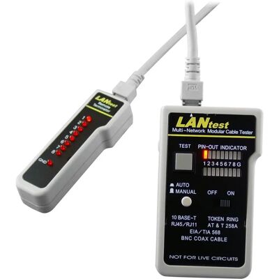 Hobbes 256551 LANtest Multi-Network Kabeltester Hobbes 256551 LANtest Multi-Network Kabeltester
