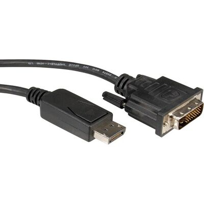 Roline 11.04.5613 DisplayPort zu DVI-D Adapter - Schwarz Roline 11.04.5613 DisplayPort zu DVI-D Adapter - Schwarz