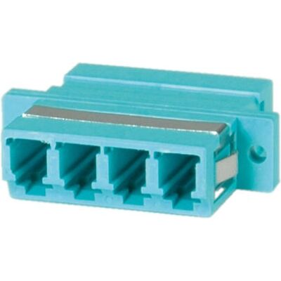 Adaptador de fibra óptica VALUE LC cuádruple OM3 PB - Adaptador de fibra óptica Adaptador de fibra óptica VALUE LC cuádruple OM3 PB - Adaptador de fibra óptica