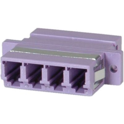 Adaptador de fibra óptica VALUE LC cuádruple OM4 Adaptador de fibra óptica VALUE LC cuádruple OM4