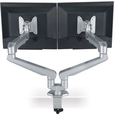 Roline Dual LCD Monitorhalter Pneumatisch - 486mm, Silber Roline Dual LCD Monitorhalter Pneumatisch - 486mm, Silber