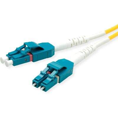 Cavo in fibra ottica ROLINE duplex, monomodale 9/125μm OS2, LC/LC, Giallo - Cavo in fibra ottica Cavo in fibra ottica ROLINE duplex, monomodale 9/125μm OS2, LC/LC, Giallo - Cavo in fibra ottica