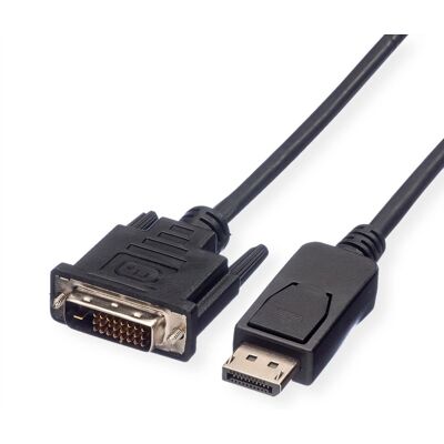 VALUE DisplayPort DVI-D Kabel - 3m - Schwarz VALUE DisplayPort DVI-D Kabel - 3m - Schwarz