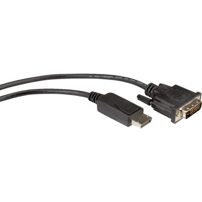 Roline 11.04.5771 Videokabel-Adapter - 1m DisplayPort DVI-D - Schwarz Roline 11.04.5771 Videokabel-Adapter - 1m DisplayPort DVI-D - Schwarz