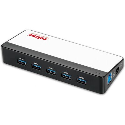 Roline 14.02.5028 Hub USB - 7 Porte, Nero & Bianco Roline 14.02.5028 Hub USB - 7 Porte, Nero & Bianco