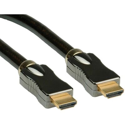 Roline HDMI Cable - 1m Black - Supports 4K UHD & Ethernet Roline HDMI Cable - 1m Black - Supports 4K UHD & Ethernet