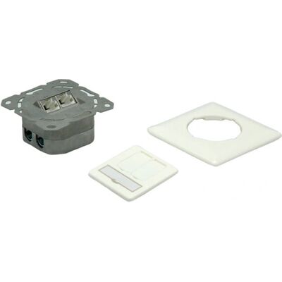 VALUE Kat.6a Dose - Geschirmt, Weiß, Horizontal - Netzwerk VALUE Kat.6a Dose - Geschirmt, Weiß, Horizontal - Netzwerk