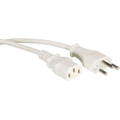 VALUE Kabel zasilający C13 - 1,8m Biały - Kabel zasilający VALUE Kabel zasilający C13 - 1,8m Biały - Kabel zasilający