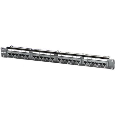 Roline panneau de patch 24 ports Cat.5e - Montage en rack 19" - Noir Roline panneau de patch 24 ports Cat.5e - Montage en rack 19" - Noir