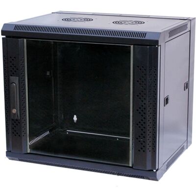 Value Wandmontage-Rack - 18U, Schwarz, 450mm Tiefe - Server Schrank Value Wandmontage-Rack - 18U, Schwarz, 450mm Tiefe - Server Schrank