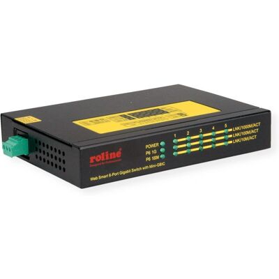 ROLINE 21.13.1162 Switch di rete - 5 Porte Gigabit Ethernet con PoE ROLINE 21.13.1162 Switch di rete - 5 Porte Gigabit Ethernet con PoE
