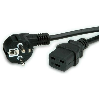 Value Napájecí Kabel - 2m Černý CEE7/7 C19 - Napájecí Kabel Value Napájecí Kabel - 2m Černý CEE7/7 C19 - Napájecí Kabel
