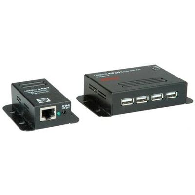 Roline USB 2.0 Extender 4 Ports - Signalwandler - Schwarz Roline USB 2.0 Extender 4 Ports - Signalwandler - Schwarz