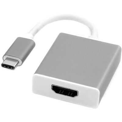 Roline 12.03.3210 Video-Kabeladapter - 0,1 m - USB-C auf HDMI - Silber - Externer Videosvits Roline 12.03.3210 Video-Kabeladapter - 0,1 m - USB-C auf HDMI - Silber - Externer Videosvits