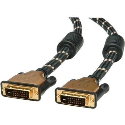 Cavo DVI Roline 11.88.5513 - 3m, DVI-D, Nero Cavo DVI Roline 11.88.5513 - 3m, DVI-D, Nero