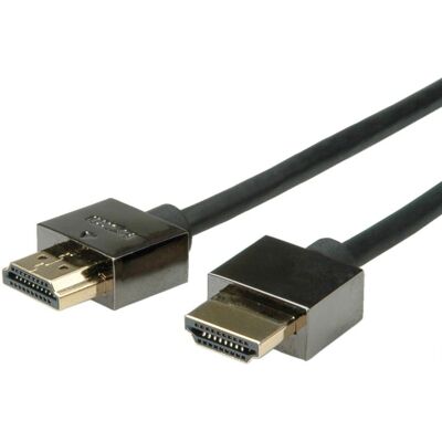 Roline High Speed HDMI Kabel 1m mit Ethernet - Schwarz Roline High Speed HDMI Kabel 1m mit Ethernet - Schwarz