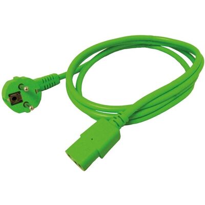 Roline - Cabo de alimentação - 1,8m - Verde - IEC C13 Roline - Cabo de alimentação - 1,8m - Verde - IEC C13