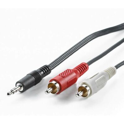VALUE 4345 Stereo-Audiokabel - 2 x RCA, 3,5 mm, 5 m VALUE 4345 Stereo-Audiokabel - 2 x RCA, 3,5 mm, 5 m