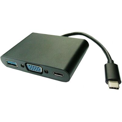 VALUE Adaptateur USB Type-C à VGA - 10cm, Argent - Publicité VALUE Adaptateur USB Type-C à VGA - 10cm, Argent - Publicité