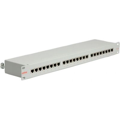 24-poorts Cat.5e 19" Patch Panel - Lichtgrijs 24-poorts Cat.5e 19" Patch Panel - Lichtgrijs
