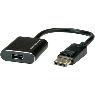 Adattatore DisplayPort HDMI Roline - 0,15 m Nero Adattatore DisplayPort HDMI Roline - 0,15 m Nero
