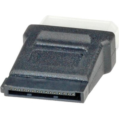 Adaptateur Molex vers SATA Roline - 4 broches - Noir Adaptateur Molex vers SATA Roline - 4 broches - Noir