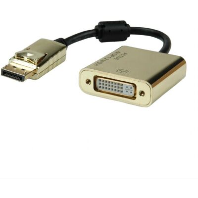 Roline 12.03.3175 Zlatý 4K DisplayPort DVI Adaptér Roline 12.03.3175 Zlatý 4K DisplayPort DVI Adaptér
