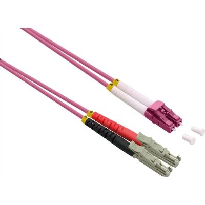 Câble fibre optique duplex ROLINE - OM4 2m Violet Câble fibre optique duplex ROLINE - OM4 2m Violet