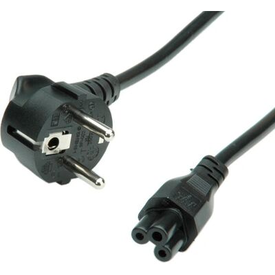 Roline 1.8m Power Cable - IEC320 C5, CEE 7/7, Black Roline 1.8m Power Cable - IEC320 C5, CEE 7/7, Black