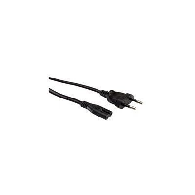 Value 19.99.2092 Power Cable - C7 Coupler - 3m - Black Value 19.99.2092 Power Cable - C7 Coupler - 3m - Black