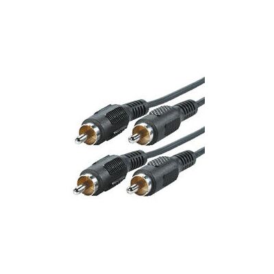 VALUE RCA Duplex Audiokabel - 2,5m - Schwarz - Audiokabel VALUE RCA Duplex Audiokabel - 2,5m - Schwarz - Audiokabel
