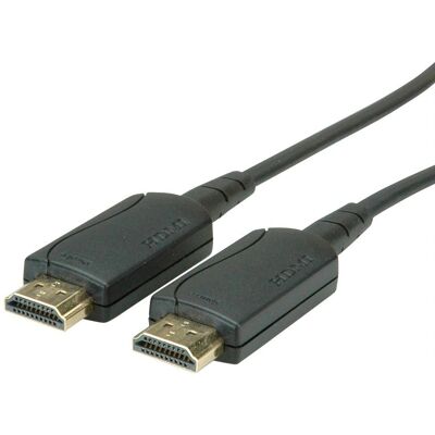 Value HDMI Kabel 50m - 4K UHD, Aktiv Glasfaser, Schwarz Value HDMI Kabel 50m - 4K UHD, Aktiv Glasfaser, Schwarz