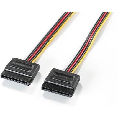 Roline SATA Stromkabel - 1,2 m extern schwarzes Kabel Roline SATA Stromkabel - 1,2 m extern schwarzes Kabel